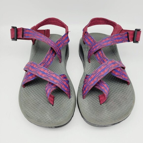 Chaco Z Cloud 2 Berry Anemone Sandals Size 7 Hiking Water Shoes Women Pink Blue - Picture 2 of 10